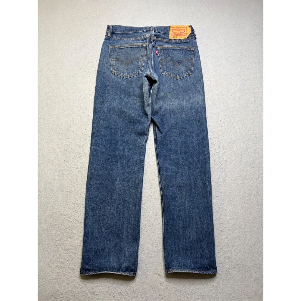Levi's 501 Jeans Mens 33x34 Blue Original Fit Straight Leg Button Fly Y2K